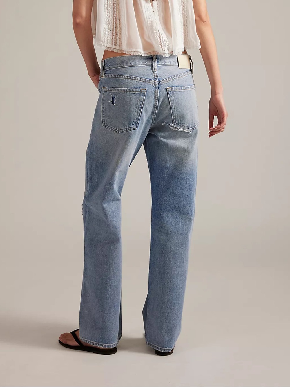 NWOT Citizens of Humanity Free People Lindz easy straight jeans Bozeman - Picture 2 of 8